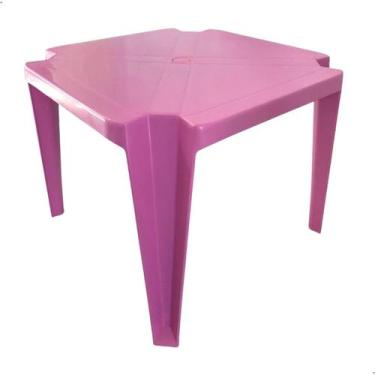 Imagem de Mesa infantil atividade resistente rosa  - Plastex, Mesa Infantil 