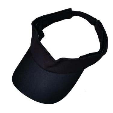 Imagem de Viseira Boné Feminino Corrida Fitness Esportiva preto - sem