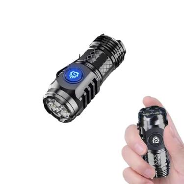 Imagem de Three-Eyed Monster Mini Flashlight, German Three-Eyed Monster Mini Flash Super Power Flashlight, Strong Light Portable Rechargeable, for Emergencies Camping Hiking. (B)