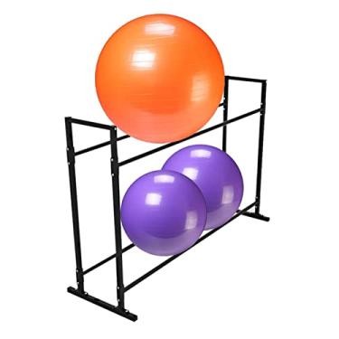 Imagem de Bola de ioga preta para exercício de 2/3 camadas, bola de ioga, suporte de chão de academia comercial, suporte para cadeira, bola de equilíbrio de nascimento, comporta 65 bolas de estabilidade de 75