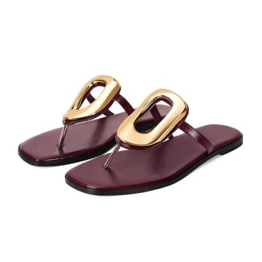 Imagem de Wnshonzy Chinelo feminino sem cadarço, preto, sem cadarço, couro, praia, confortável, bico quadrado aberto, chinelo, feminino, elegante, metal, ferragens, decoração, sapatos de verão, moda casual,