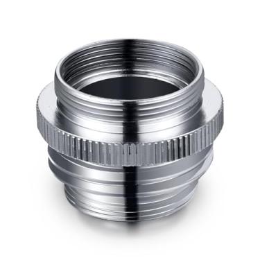 Imagem de Adaptador de torneira de latão, adaptador de torneira de pia de cozinha para mangueira de jardim, adaptador de mangueira de jardim multi-rosca para fêmea para macho, acabamento cromado