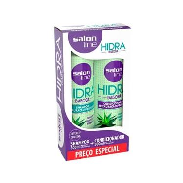 Imagem de Kit Shampoo + Condicionador Salon Line Hidra Babosa 300ml Cada