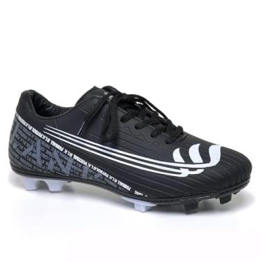 Imagem de Chuteira de Campo Botinha Preta Blank Star Cano Alto com Solado Costurado Original (br_footwear_size_system, adult, numeric, numeric_41)