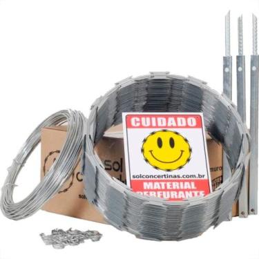 Imagem de Cerca Perimetral Kit Sol Galvanizada 30Cm X 10M - SOL / B Y P