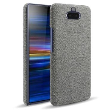 Imagem de Capa para SONY Xperia 8,Capa desenhada em lona,Case Protetora Ultrafina com Empunhadura Macia,Design em Tecido Antichoque e Antiarranhões-Gray