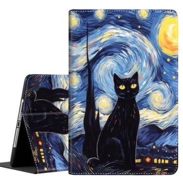 Imagem de Capa para Samsung Galaxy Tab A7 10,4 polegadas 2022/2020 (SM-T500/T505/T507/T509), capa protetora durável à prova de choque para tablet Samsung Tab A7, gato estrela