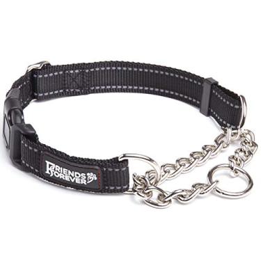 Imagem de Friends Forever Coleira para cães Martingale para cães grandes – Coleira refletiva que não puxa para adestramento de cães de raça grande/média, grande