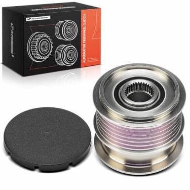 Imagem de A-Premium Polia de embreagem de roda livre do alternador compatível com Land Rover Range Rover Evoque 2012-2016, Discovery Sport 2015-2018, LR2 2013-2015, 6 ranhuras no sentido anti-horário