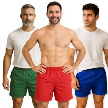 Imagem de Kit 3 Shorts Bermudas Academia Treino Corrida Masculina TRAINING 182 -
