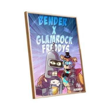 Imagem de FNAF Five Nights at Freddy's Retro Kraft Paper Poster Arte Estética Pi