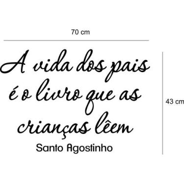 Imagem de Adesivo De Parede A Vida Dos Pais É O Livro - Colakoala Adesivos
