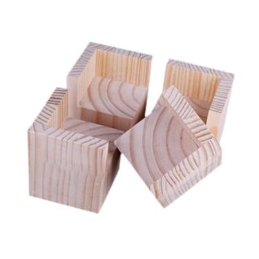 Imagem de Bothyi 4x Elevadores de cama, cadeiras, suportes para sofá, pernas, blocos de elevação de móveis para mesa, 6 Cm X 5 Cm