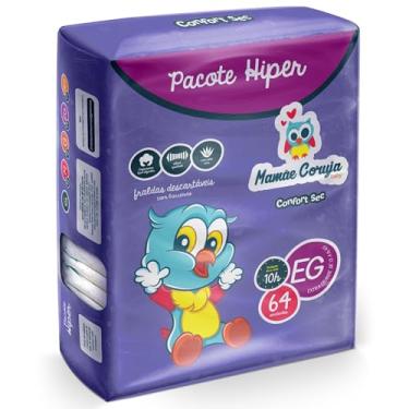 Imagem de Fralda Mamãe Coruja Hiper EG - 64 Unidades