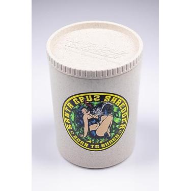 Imagem de Santa Cruz Shredder Recipientes Brancos Born To Shred Para Armazenamento De Ervas E Especiarias, Recipiente Hermético Com Proteção Uv 0,5 Oz, Jarra Ultraleve Resistente Cozinha, Mantém Você Fresco.