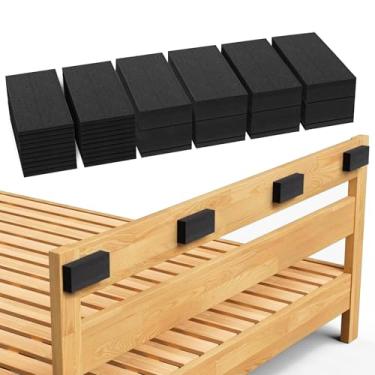 Imagem de Krisler Protetores De Cabeceira Espuma Eva Para Parede, 32 Peças, Cama 25 Mm Mais Espessa, 8 Peças (25 Mm) + 24 (5 Mm), Parede Móveis, 40 X 80 (Preto)