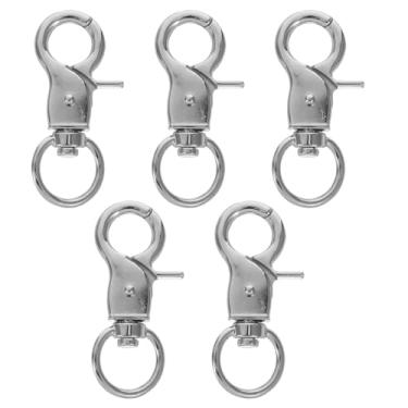 Imagem de Ipetboom 5 peças de trava de gaiola de metal, fecho de corrente de porta, gaiola de pássaros, clipe de metal, gancho de mola, gaiola de pássaro, acessórios para gaiola de pássaros, corda de mosca de