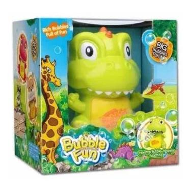 Imagem de Brinquedo Lança Bolha Sabão diinossauro Luz Som Pilha - toys