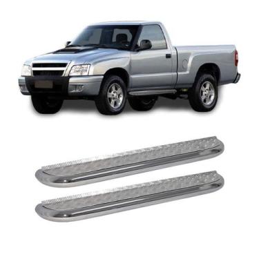 Imagem de Estribo S10 2000 2001 2002 2003 Cabine S Cromado Plataforma - CCF