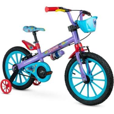 Imagem de Bicicleta Stitch Aro 16 Roxo Infantil Aro de Nylon 2025 - Nathor