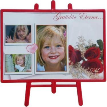 Imagem de Porta Retrato Cavalete 10 X 15 Vermelho - 10 Unidades - Jax brindes