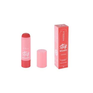 Imagem de Blush Stick Vizzela em Bastão 7g - Vegana Longa Duração Efeito Natural