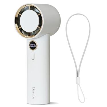 Imagem de Diacube 1 pacote de ventoinha turbo portátil portátil com fluxo de ar no nível do circulador – 100 configurações de velocidade, bateria recarregável USB de 5000 mAh [tempo de execução máximo de 11H