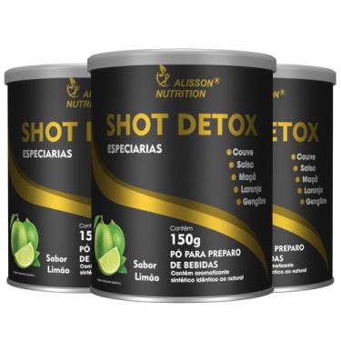 Imagem de Shot Detox Polpa De Maçã e Laranja Gengibre Couve Salsa Lata 3x150 gra