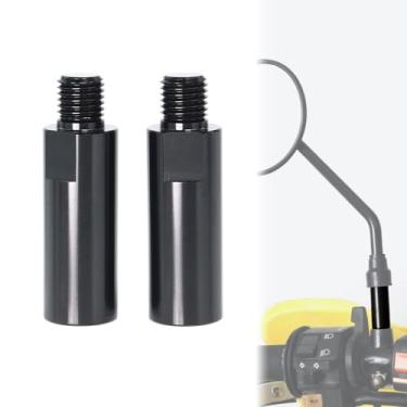 Imagem de CYCBOLT 4 peças de elevação de espelho M10x1,25 Extensores de espelho retrovisor de 40 mm aptos para DRZ400 MT-09 MT-07 XSR700 Z650 CB650R SV650 Z1000 GSX-S 750 GROM Z900 CRF250L Altura de montagem