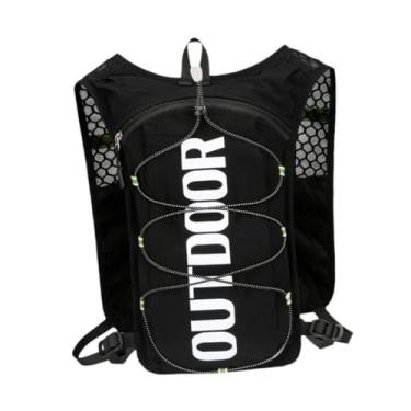 Imagem de YIJU Colete de hidratação, mochila de hidratação, mochila de água, bolsa de água masculina e feminina para caminhadas, corrida, camping, ciclismo, Preto