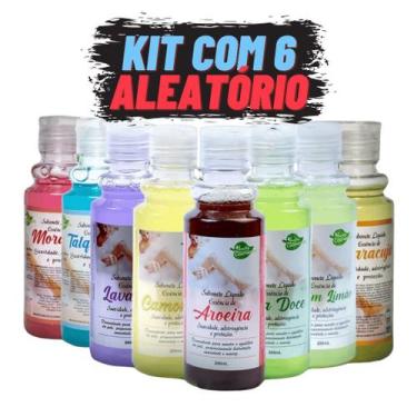 Imagem de Kit Sabonetes Líquidos Aroeira Cosmética 200mL  Morango, Lavanda, Aroe