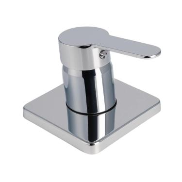 Imagem de Acabamento de Misturador Monocomando Redondo para Banheiro Guaporé - Pingoo.casa - Prata