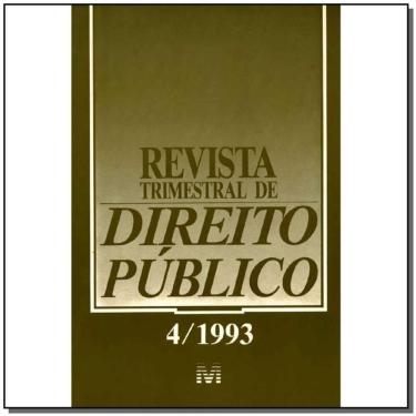 Imagem de Revista Trimestral De Direito Publico Ed. 04