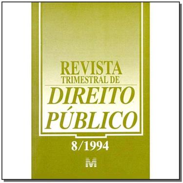 Imagem de Revista Trimestral De Direito Publico Ed. 08