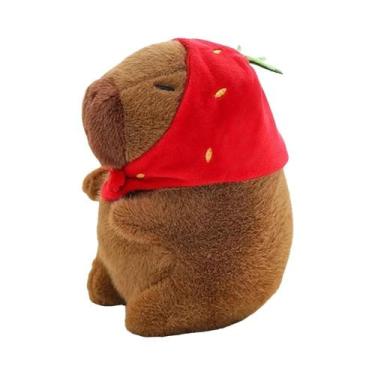 Imagem de Pelúcia Capivara Kawaii, Brinquedo De Pelúcia Macio, Boneca Fofa, Pres