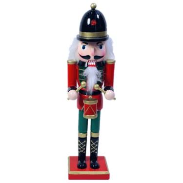 Imagem de ENLAYER Bonecos De Quebra-Nozes 30 Cm, Decoração Natal, Madeira Pura, Pintados À Mão, Quebra-Nozes, Brinquedos Colecionáveis Festivos, Presentes E Para Crianças