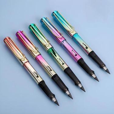 Imagem de Lápis Infinito Metalizado Com Borracha 100 Lápis Em 1 Resistente Duráv