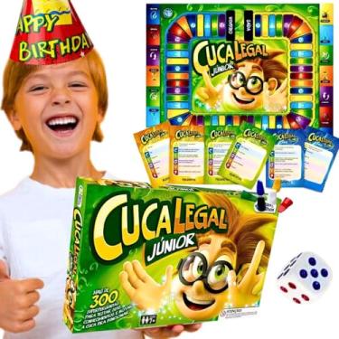 Imagem de Melhores Jogos de Tabuleiro Cartas dados infantil Malvadeza Suspeito Batalha Naval Cuca Legal Ativando a Memoria Show do Milhão Mimica Perguntados Trolando presente (Cuca Legal Junior)