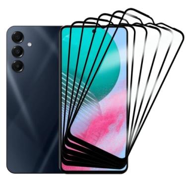 Imagem de 5 Películas de Vidro Temperado 3D Full Cover para Samsung Galaxy M54, Proteção Total da Tela, Anti-impacto, 9H, Transparente