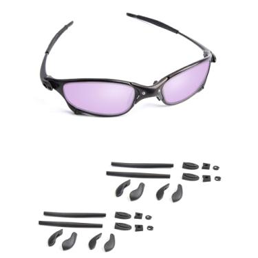 Imagem de Handwith Kits de 2 pares de meias de silicone macio para óculos de sol para óculos de sol Oakley Juliet/Juliet Vented/X Metal XX, kit de substituição antiderrapante para óculos de ajuste confortável