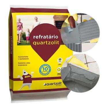 Imagem de Argamassa Refrataria 5Kg Quartzolit - 09196