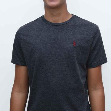 Imagem de Camiseta Ralph Lauren Masculina Básica Grafite-Masculino