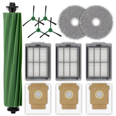Imagem de (Pacote com 13) Peças de reposição para iRobot Plus 505 Combo Robô/Plus 405 Combo Robot Vacuum, 1 escova de rolo, 3 sacos de poeira, 2 esfregões, 4 escovas laterais, 3 filtros HEPA