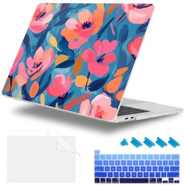 Imagem de Lepeoac MacBook Pro de 13 polegadas com Touch Bar, versão 2022, 2021, 2020, 2019, 2018, 2017, 2016, M2, A2338, M1, A2289, A2251, A2159, A1989, A1706, A11706, A11159. 708, teclado Capa e plugue de