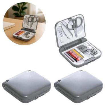 Imagem de 2 Mini Kit Costura De Bolso Para Viagem Completo 20 Itens - Lyor