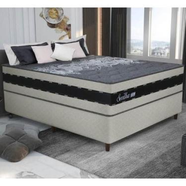 Imagem de Cama Box Conjugado Casal com Colchão (138x73x188) Sevilha Gazin CR3535
