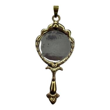 Imagem de Pingente Abebê Oxum em Metal - Escolha na Cor