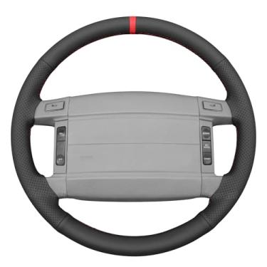 Imagem de MEWANT Capa de volante para Ford Mustang LX GT 1990-1993 Ford Bronco F-150/F-250/F-350 1992-1996 costurado à mão