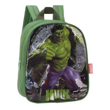 Imagem de Mini Mochila Costas Infantil Marvel Hulk Verde Luxcel