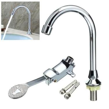 Imagem de Torneira Valvula Pedal Acionamento Sem Maos Hospital - Imaginei Compre